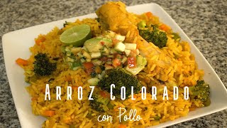 ARROZ COLORADO CON POLLO PERUANO I Recetascocinaperuana I