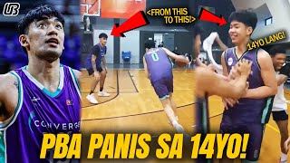 Justin Arana PINANIS ng 14yo! Nag KAGULO ang lahat pati Converge Players TUWANG-TUWA!