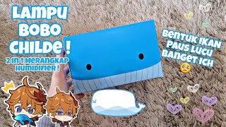 UNBOXING GENSHIN IMPACT OFFICIAL CHILDE WHALE NIGHT LAMP HUMIDIFIER ! [ INDONESIA ]