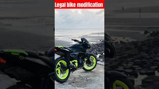 Legal bike modification 🔥 || modification under 500 || #shorts #devratra #shortsfeed