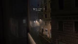 Rainy night vibes during my solo travel in Rome, Italy #shorts #asmr