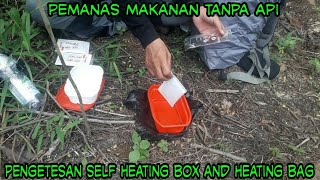 Pengetesan Pemanas Makanan Tanpa Api ‼ Self Heating Box And Heating Bag