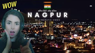 Foreigner reacts to Nagpur city cinematic video | Orange city of India 🧡 #nagpur #india #nagpuri