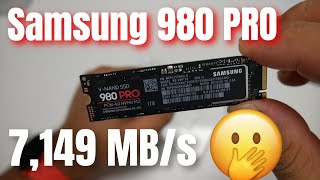 Samsung 980 Pro Maximum speed 7,149 MB/s