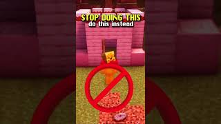 Stop Doing this, do this instead | Mincraft Super Survival House