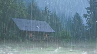 RAIN and THUNDER bedtime sounds   Deep Sleep with Night