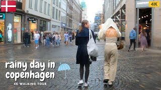 This Is What "Danish Weather" Means! Rainy Day in Copenhagen ☔ 4k Walking Tour (August 2021)