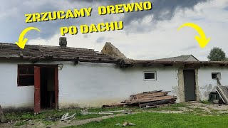 Zrzucamy belki z obory. Ursus nam się wydłużył?! Nie, po prostu montujemy łyżkę do tura!