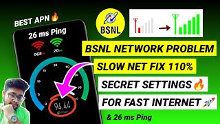 Bsnl Network Problem Fix 110% | Bsnl APN Settings | Bsnl Internet Not Working | Bsnl Net Problem Fix