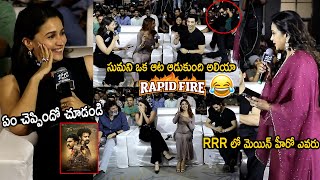 Anchor Suma Funny Interaction With Alia Bhatt and Samantha at Jigra Pre Release Event | Trend Telugu