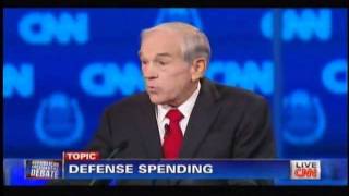 Ron Paul - Defense Spending (CNN Debate)