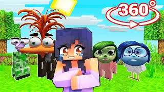 WHY DID Aphmau CHASED BY INSIDE OUT 2 MOBS in Minecraft 360°?