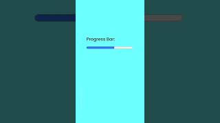 Animated Progress Bar Using HTML and CSS #html #css