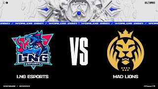 MAD vs. LNG | Worlds 2021 Групповая стадия День 7 | MAD Lions vs. LNG Esports