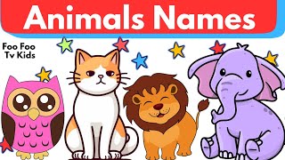 🦉Animals Name in English and Hindi 🐯 #animalsname #animal #abcd #forkids