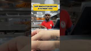 This man makes payments by offering his hand, how is that possible??  #factsdaily #factshorts #news