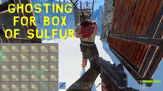 RUST | Stealing a BOX of SULFUR From a CLAN on WIPEDAY and GHOSTING My Way Out...