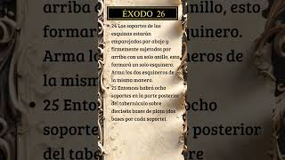 Éxodo 26, 24-25 #dios #biblia #versiculodeldia