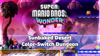 Super Mario Bros. Wonder • 4-7 "Color-Switch Dungeon" 100%