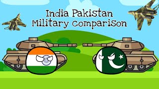 Countryball India vs Pakistan military comparison