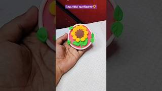 Diy sunflower🌻 using clay 😍#ytshorts #claycraft #clayart #diy #diycraft #shorts