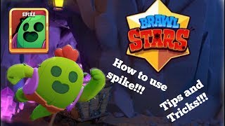 Finally unlocked spike!!! Spike Gameplay and Crow. Tips and Tricks!!! Brawl stars.