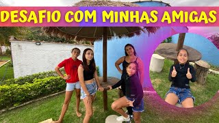 DESAFIO NA ÁREA DA PISCINA COM AS AMIGAS COM AS BOLINHAS