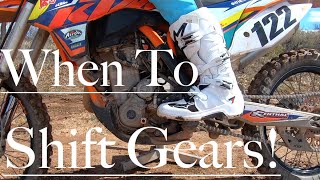 When to Shift Gears on a Dirt Bike!