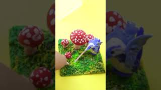 Resin cube | Bird catching worm #shortvideo #shorts #clay #diy #miniature #clayclay