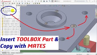 How to Insert Toolbox Part & Copy with Mate in Assembly