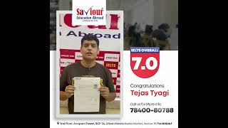 Tejas Tyagi for achieving an outstanding IELTS Score of 7.0 overall !