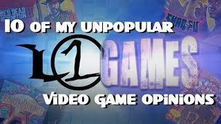 10 of my unpopular video game opinions