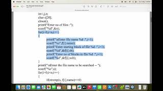 OS lab || C Program to implement Sequential File Allocation || Operating Systems Lab