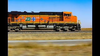 Chasing BNSF #6163 Through the West Texas Plains!