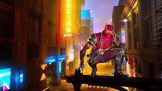 GOTHAM KNIGHTS FREE ROAM with Red hood (Talon Suit) Combat, Stealth - No Commentary