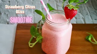 How to Make Strawberry Citrus Bliss Smoothie for Healthy Skin