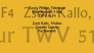 G. Ph. Telemann - Suite Concerto in F major TWV 51:F4