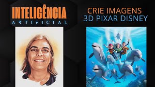 Nova trend 3D PIXAR DISNEY com Inteligência Artificial