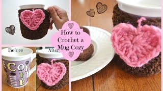 How to Crochet a Cute Mug Cozy!