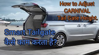 How to Adjust KIA CARNIVAL Tailgate Height. How to Use The Smart Tailgate.  @SupercarBlondie