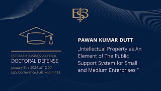 Doctoral Thesis Defense by Pawan Kumar Dutt