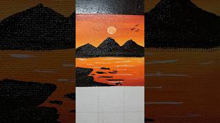 Painting On Canvas With Acrylic Colours #shorts #ytshots #youtubeshorts #artshorts #painting