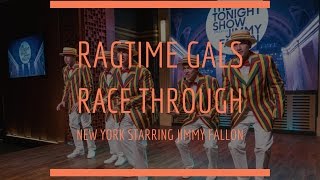 Race Through New York Starring Jimmy Fallon Virtual Line Ragtime Gals at Universal Studios Florida