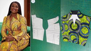 HOW TO MAKE A ZIG-ZAG BUILT-UP NECKLINE - 9