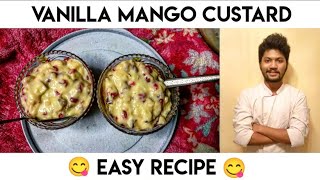 Vanilla Mango Custard Recipe | Fruit Custard | #shorts #ytshorts