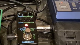 SONICAKE REVERB DELAY, FOR BEHRINGER TD3 OR GUITAR, UNBOXING AND REVIEW.