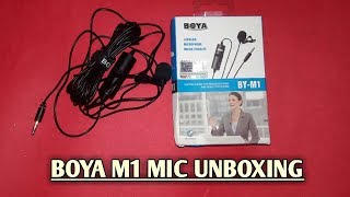 Boya M1 mic unboxing | Difference between boya m1 mic and phone mic voice