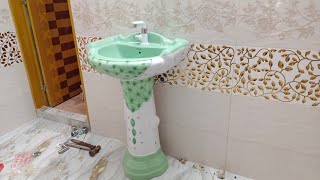 বেসিন লাগানো basin setup  plambing wark video