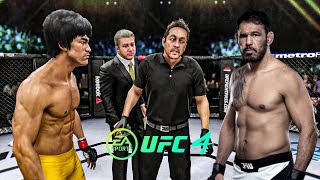 Bruce Lee vs Minotouro Nogueira - EA Sports UFC 4 - Bruce Lee Fight Club 🔥🐲