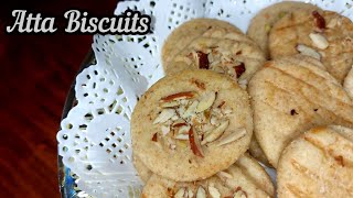 Atta Biscuits Recipe WITHOUT Oven | EASY  Homemade Atta Biscuits | Perfect Crunch Biscuits